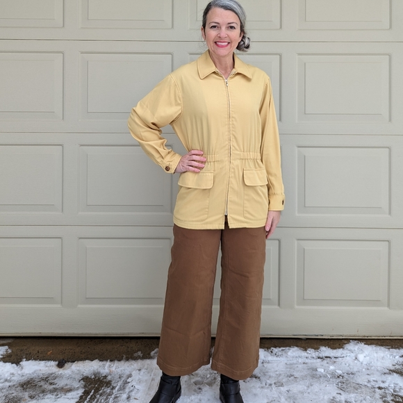 vintage ESPRIT spring weight jacket 90's does 40's S - Picture 8 of 13